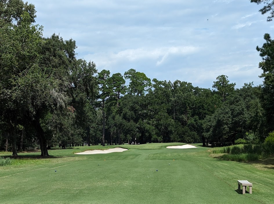 A photo of the Chechessee Creek Club on the thirteenth hole.