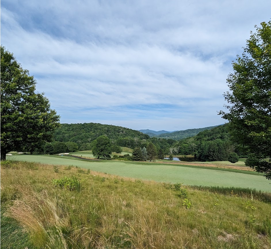 A view from the front nine at Diamond Creek Golf Club