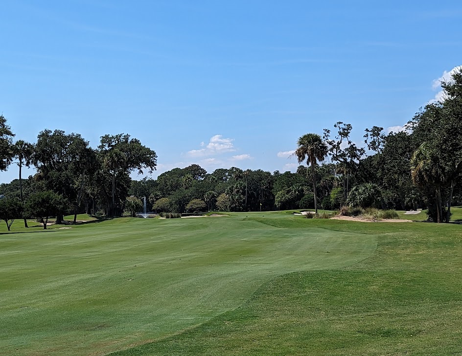A photo of the Links Course at Wild Dunes Resort from the first hole