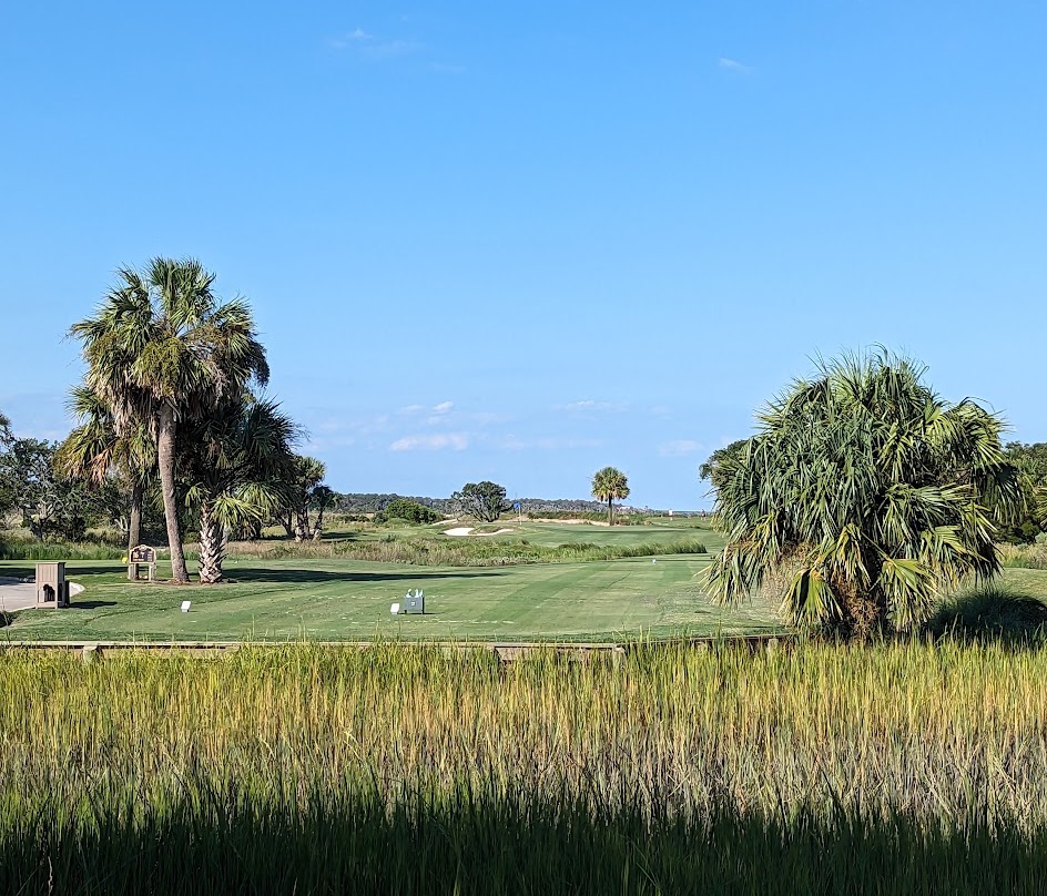 A photo of the Links Course at Wild Dunes Resort from the sixteenth hole