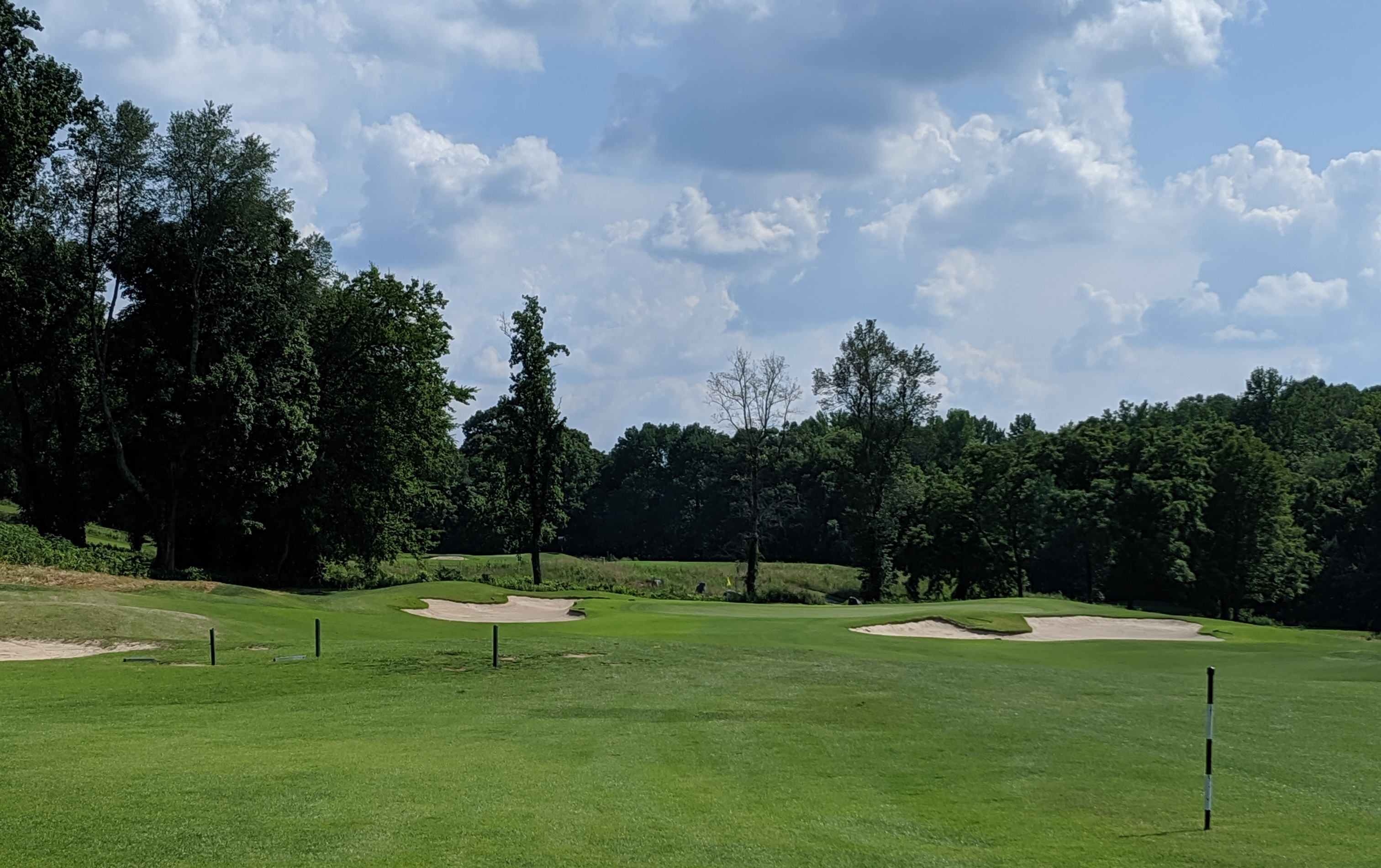 A photo of GreyStone Golf Club from the fourth hole.