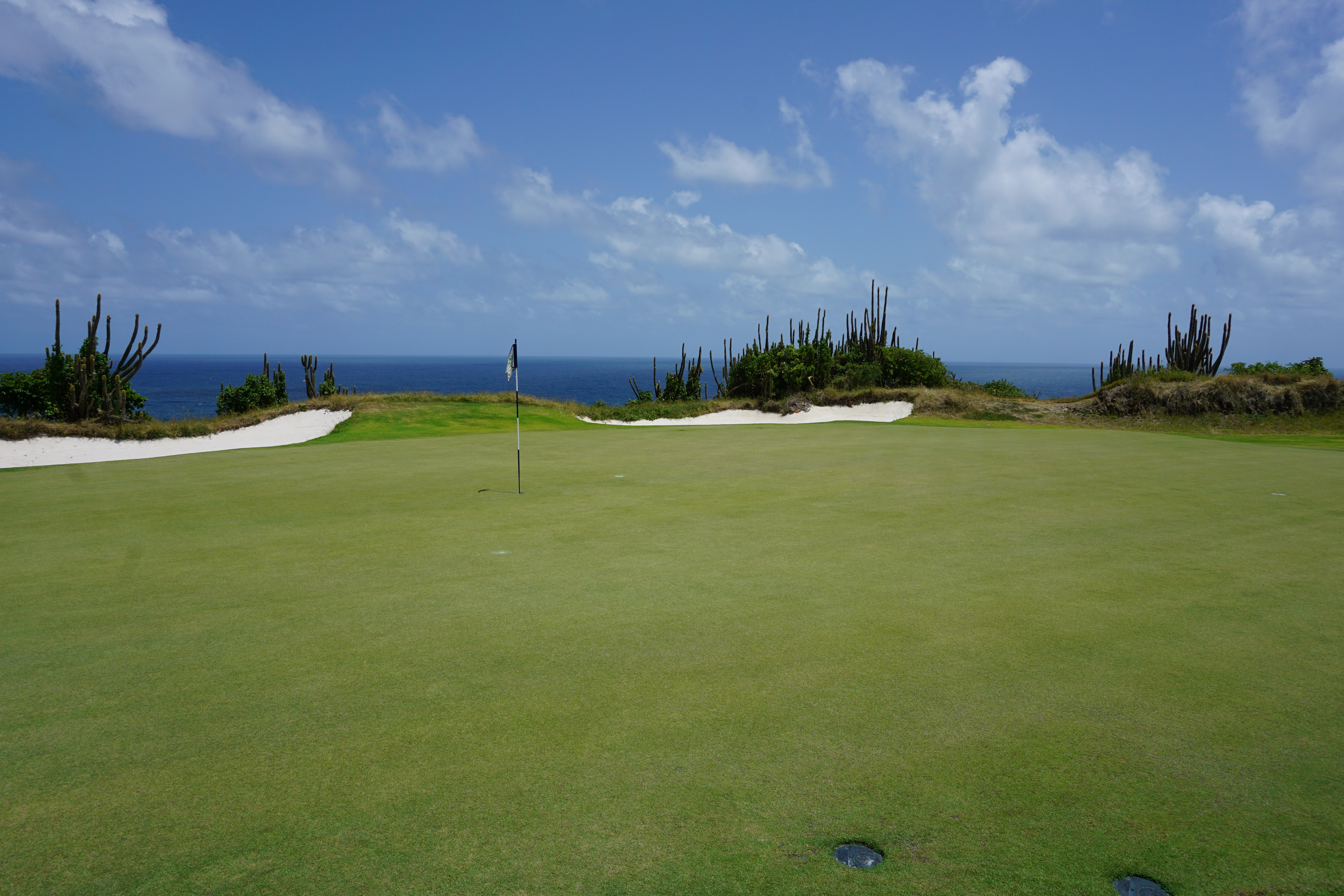 The second green at Point Hardy Golf Club