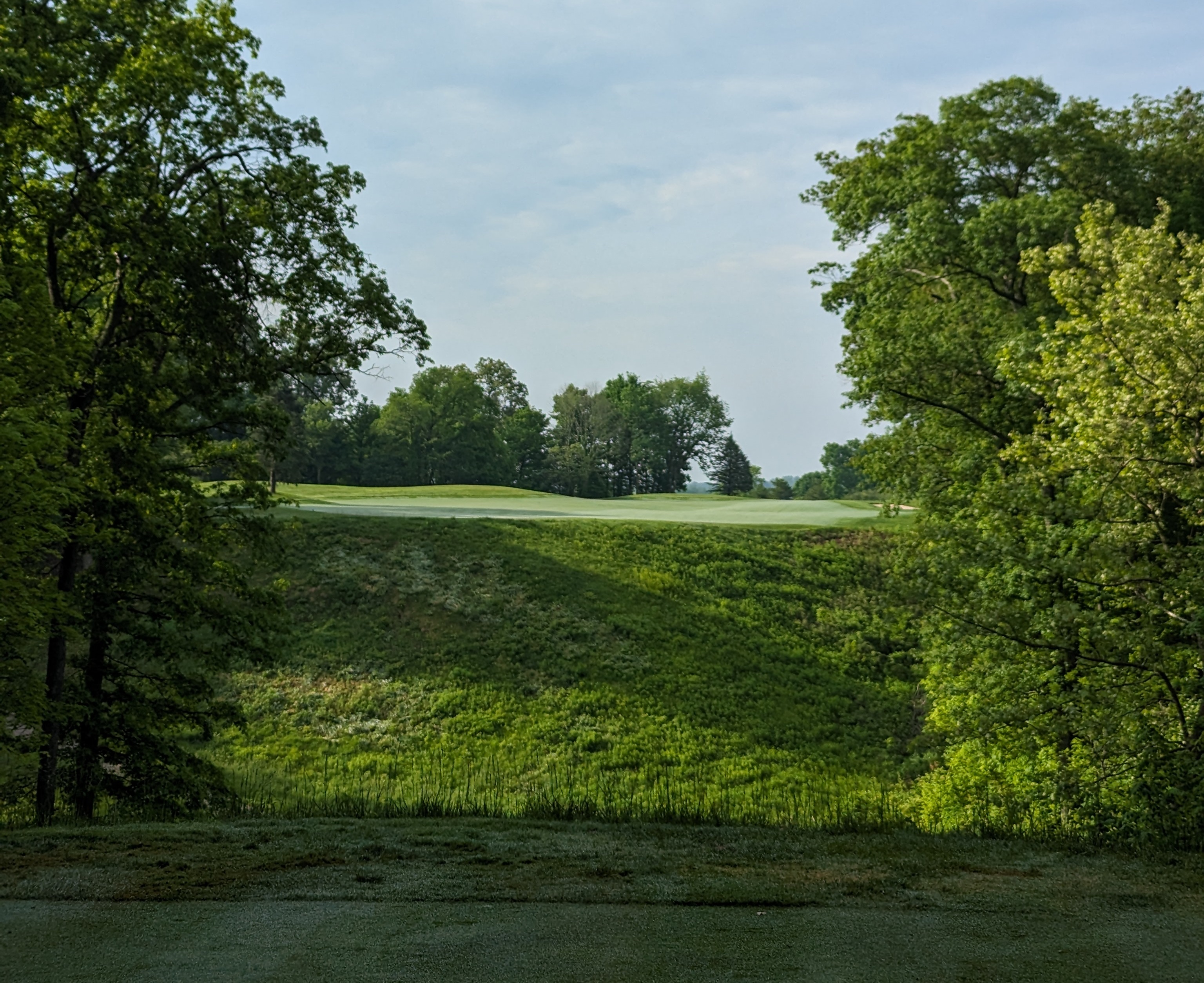 The tee shot at the second hole at Canyata Golf Club