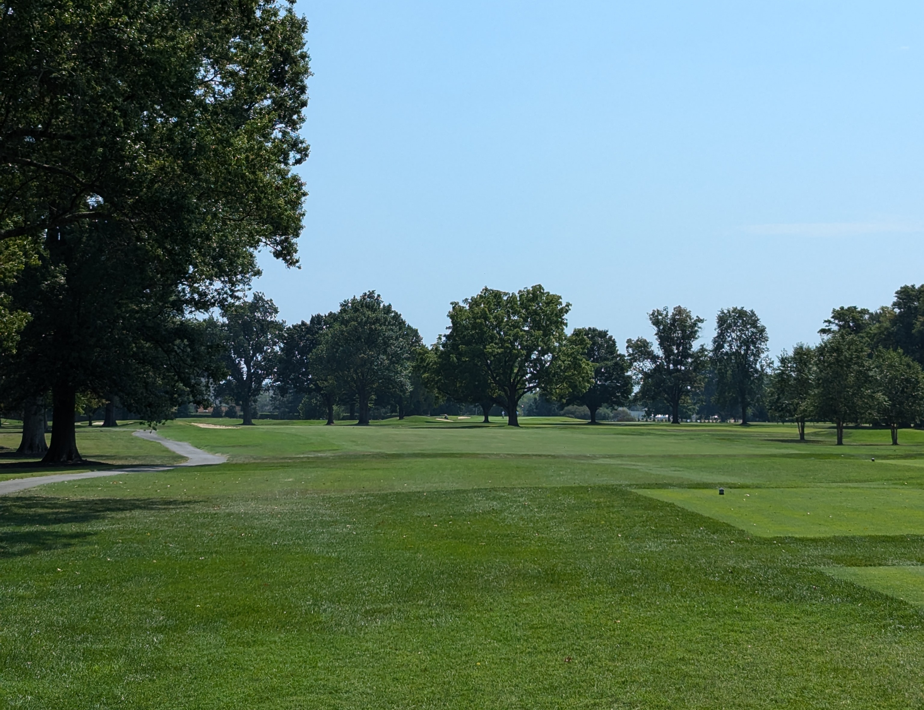 The tee shot at the first hole at Big Spring Country Club