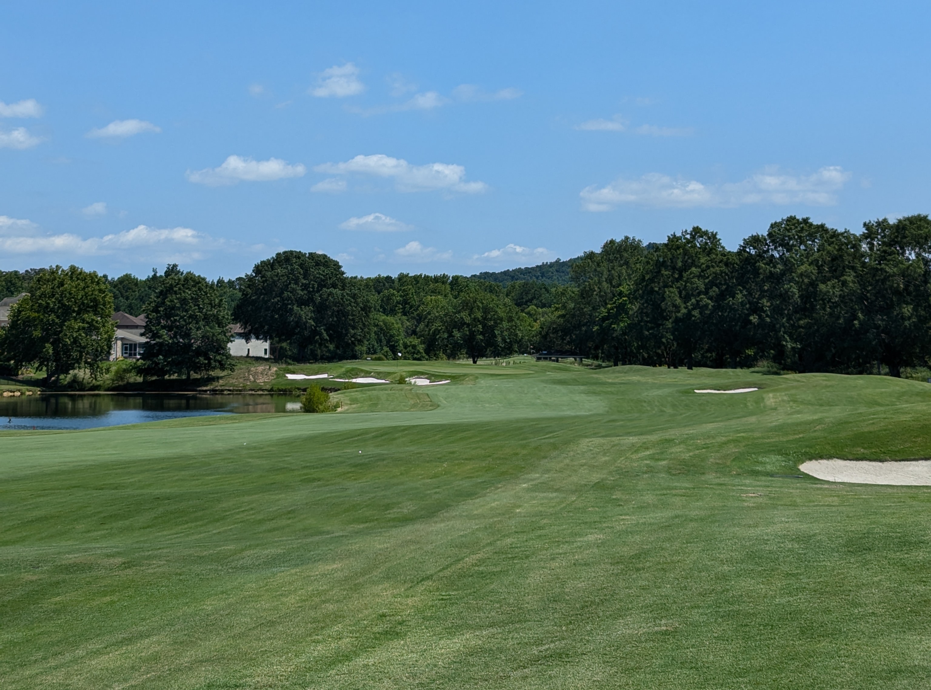 The approach shot at thirteenth hole at Council Fire Golf Club