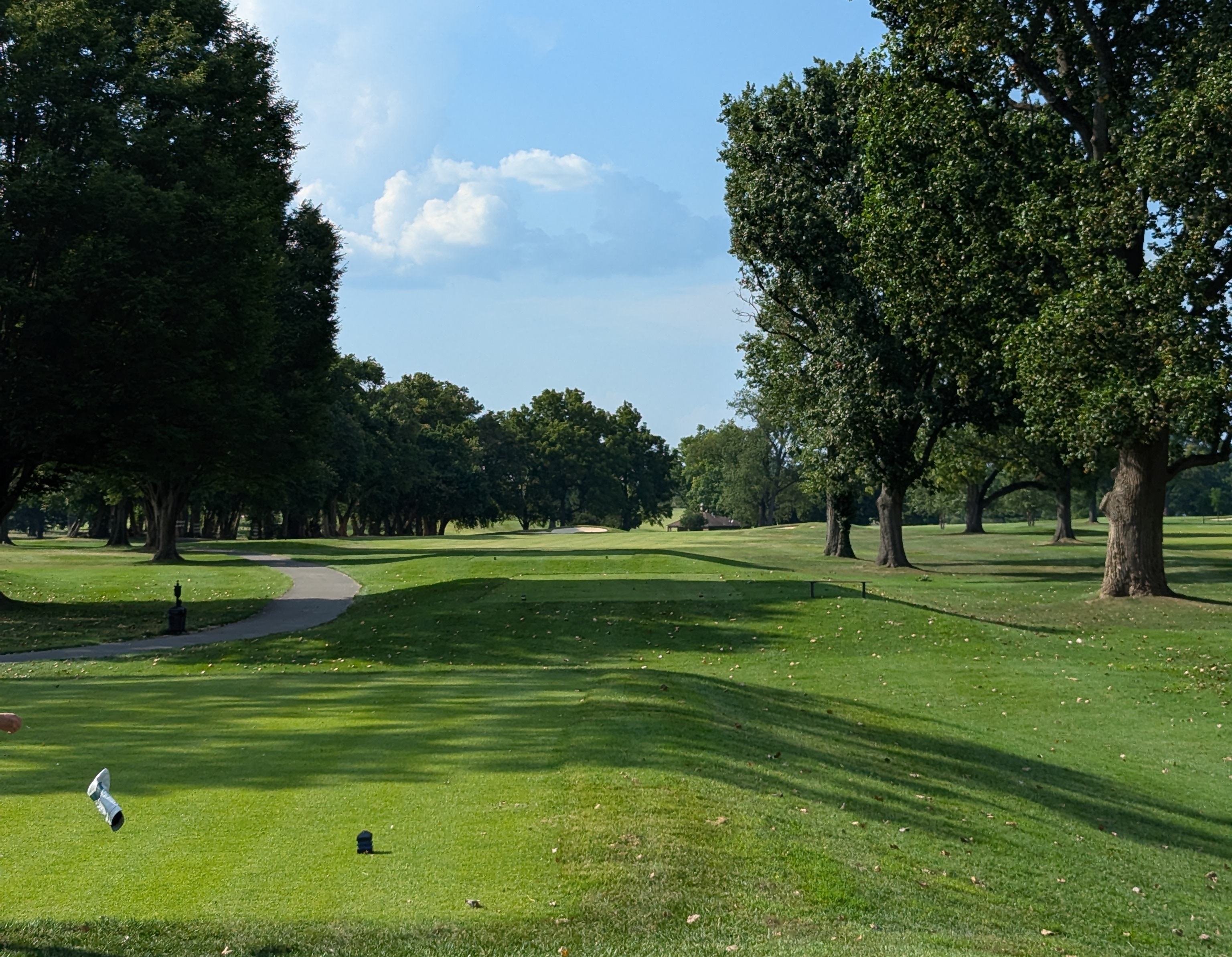 The tee shot at the eleventh hole at Big Spring Country Club