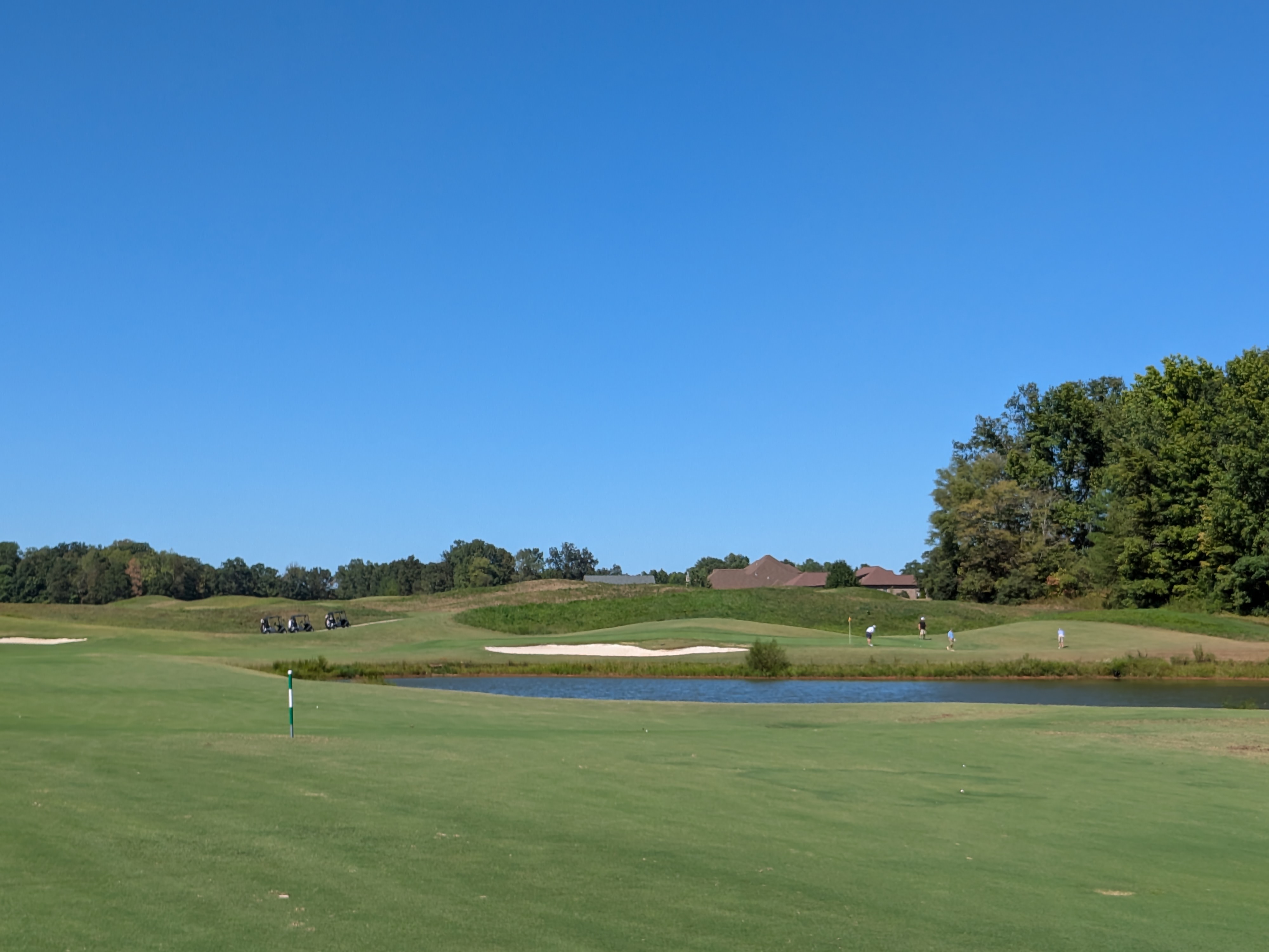 The approach shot at the twelfth hole at The Shoals' Fighting Joe
