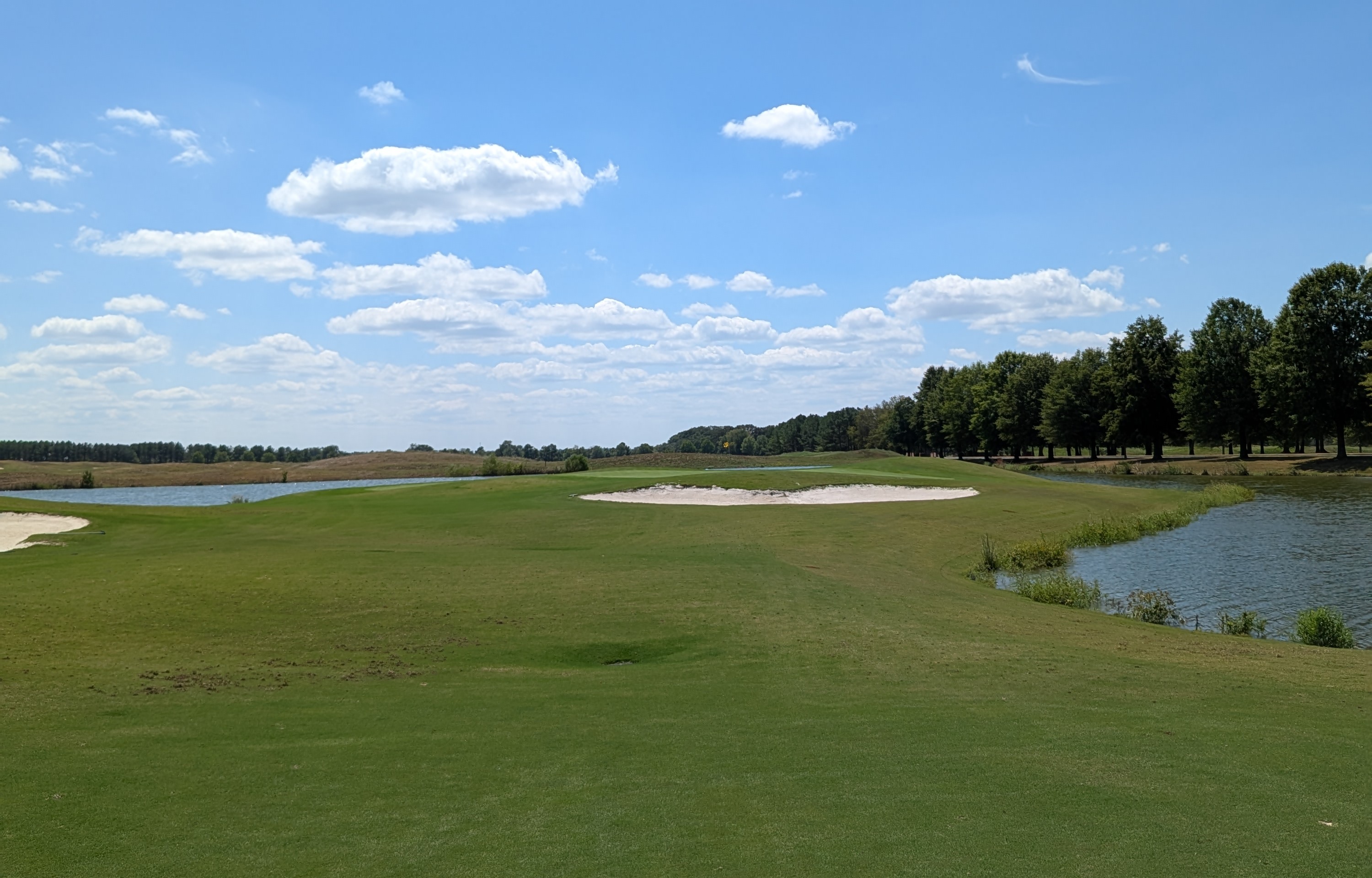 The approach shot at the second hole at The Shoals' Fighting Joe