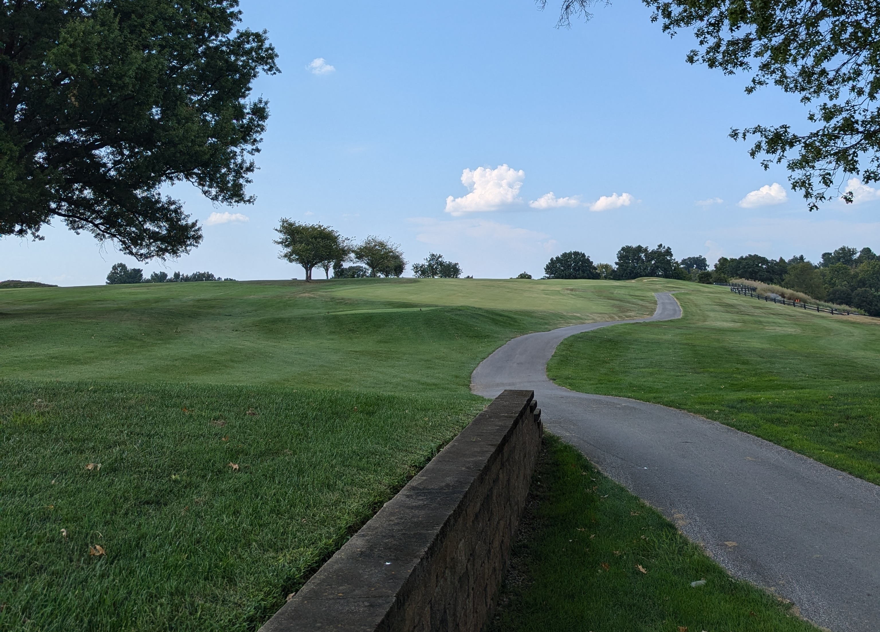 The tee shot at the eighth hole at Big Spring Country Club