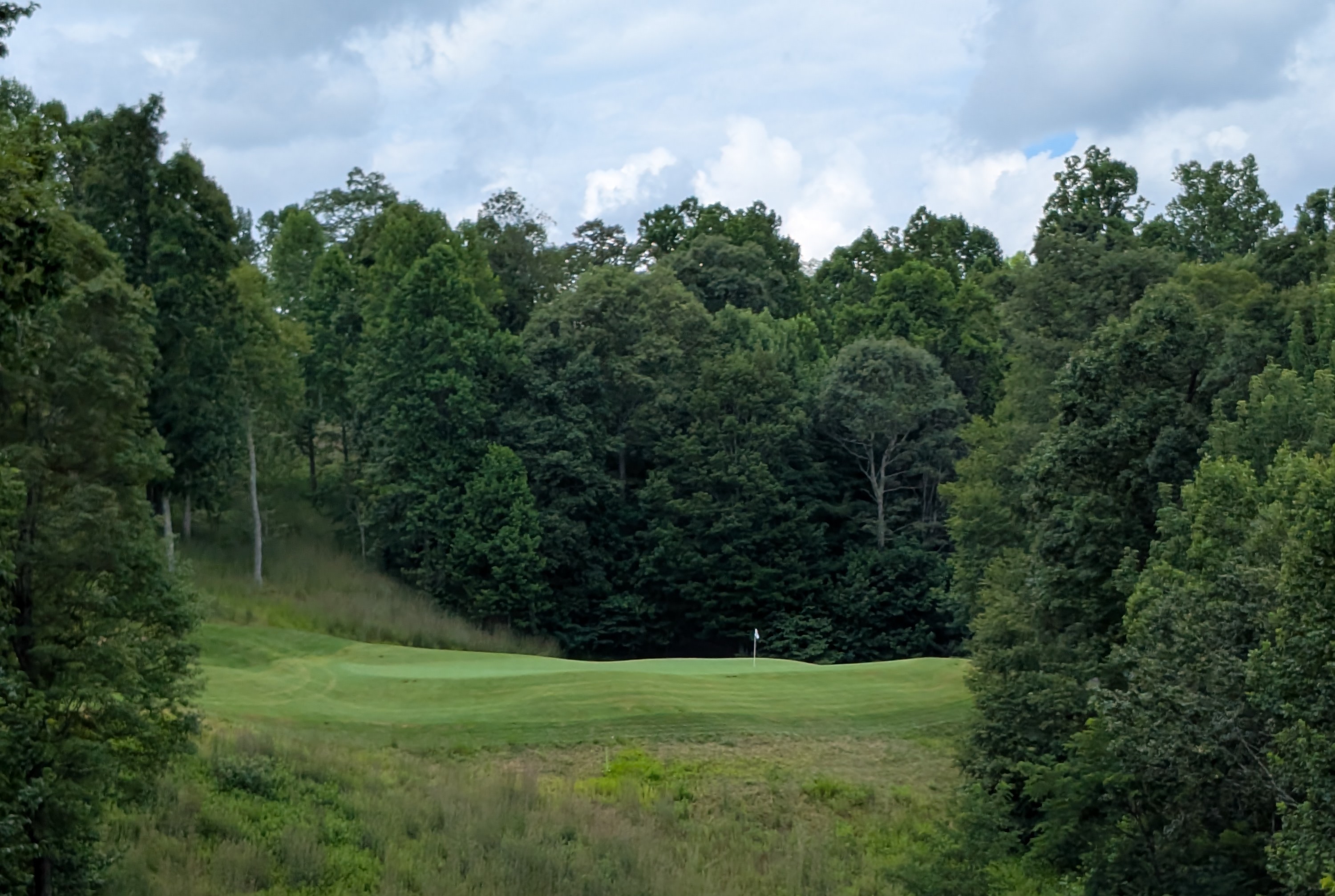 The fourteenth hole at the Highland Course at Primland