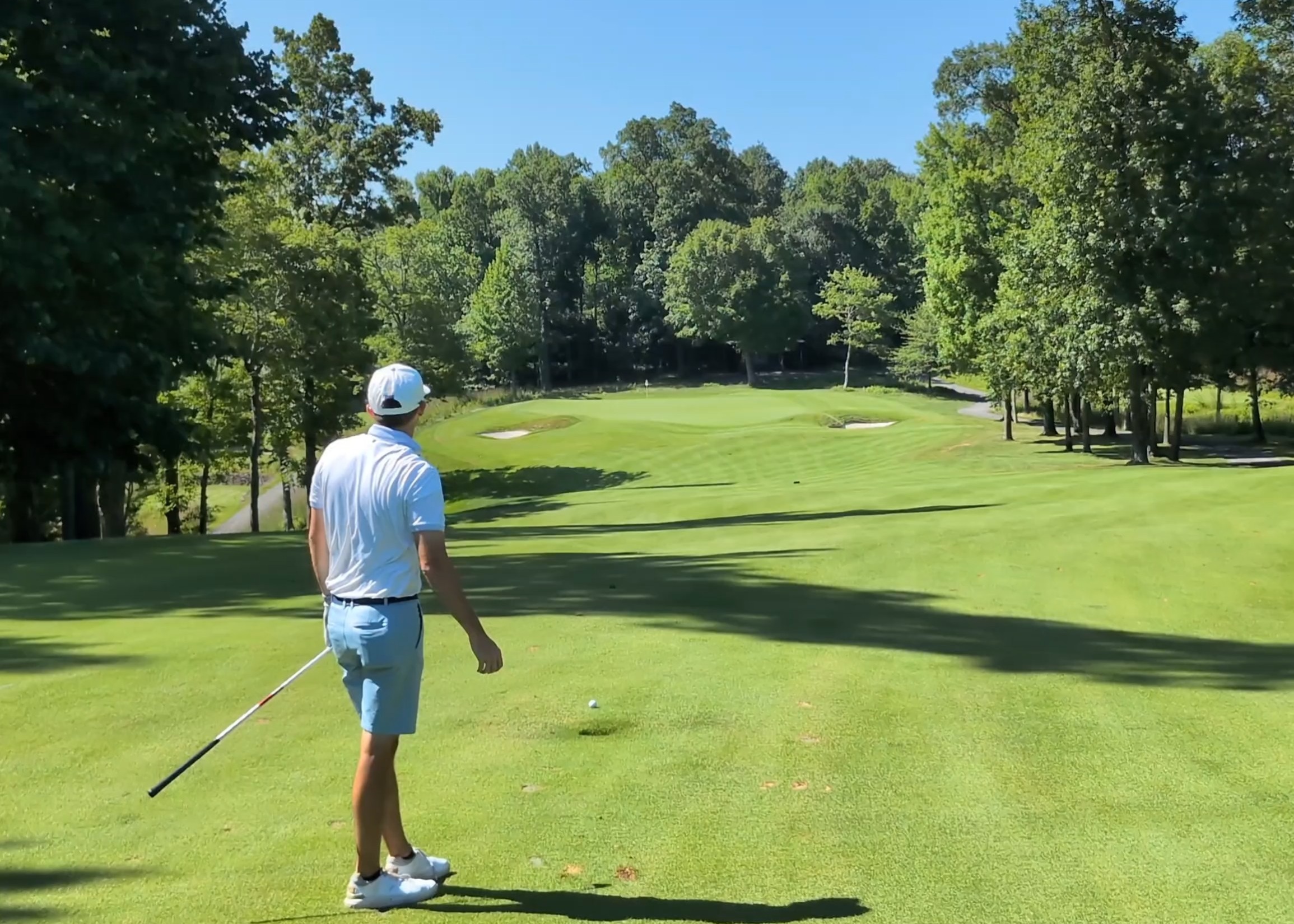 The approach shot the seventh hole at the Highland Course at Primland