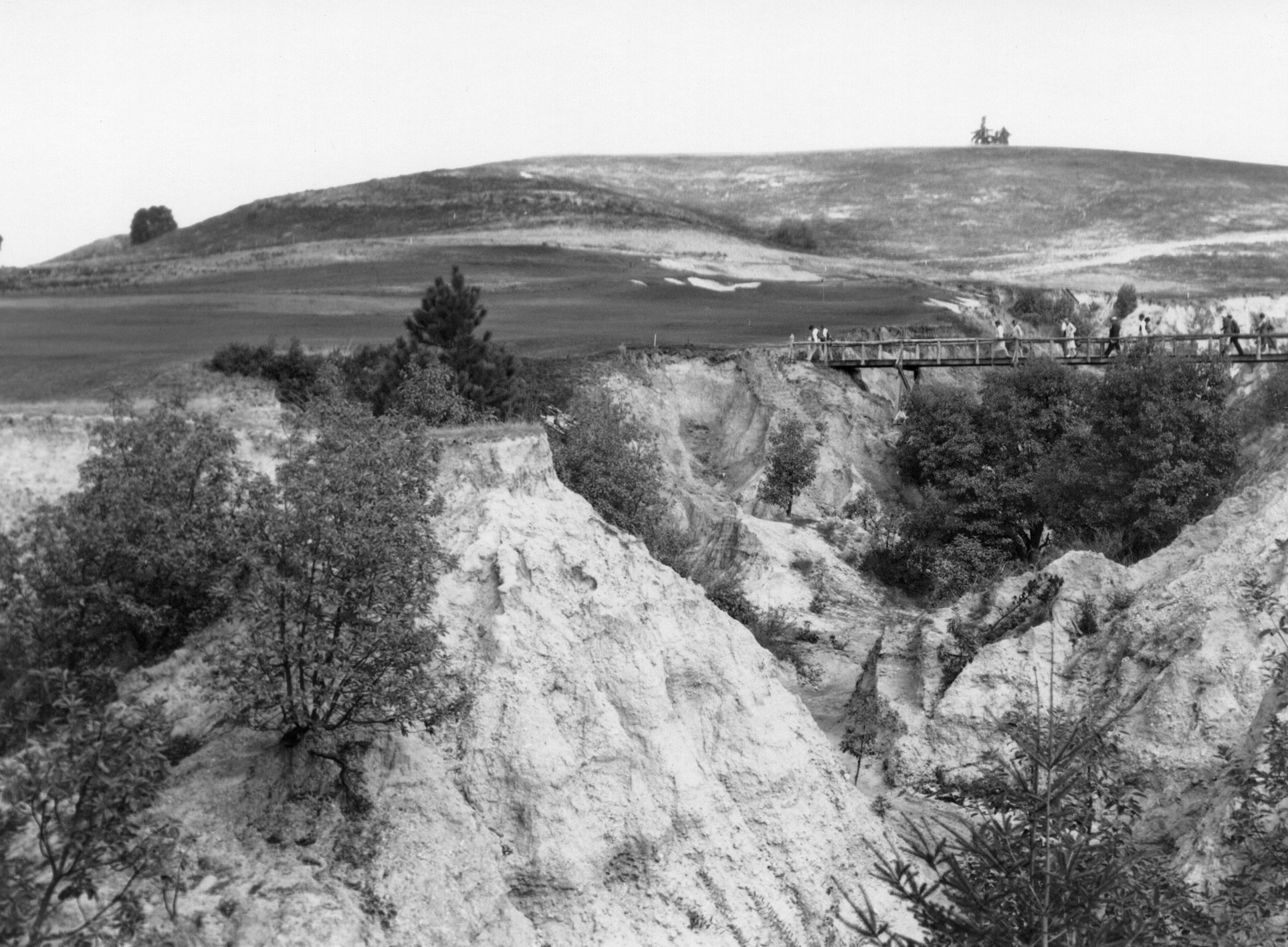 A historical view of the twelfth hole at Pasatiempo Golf Club