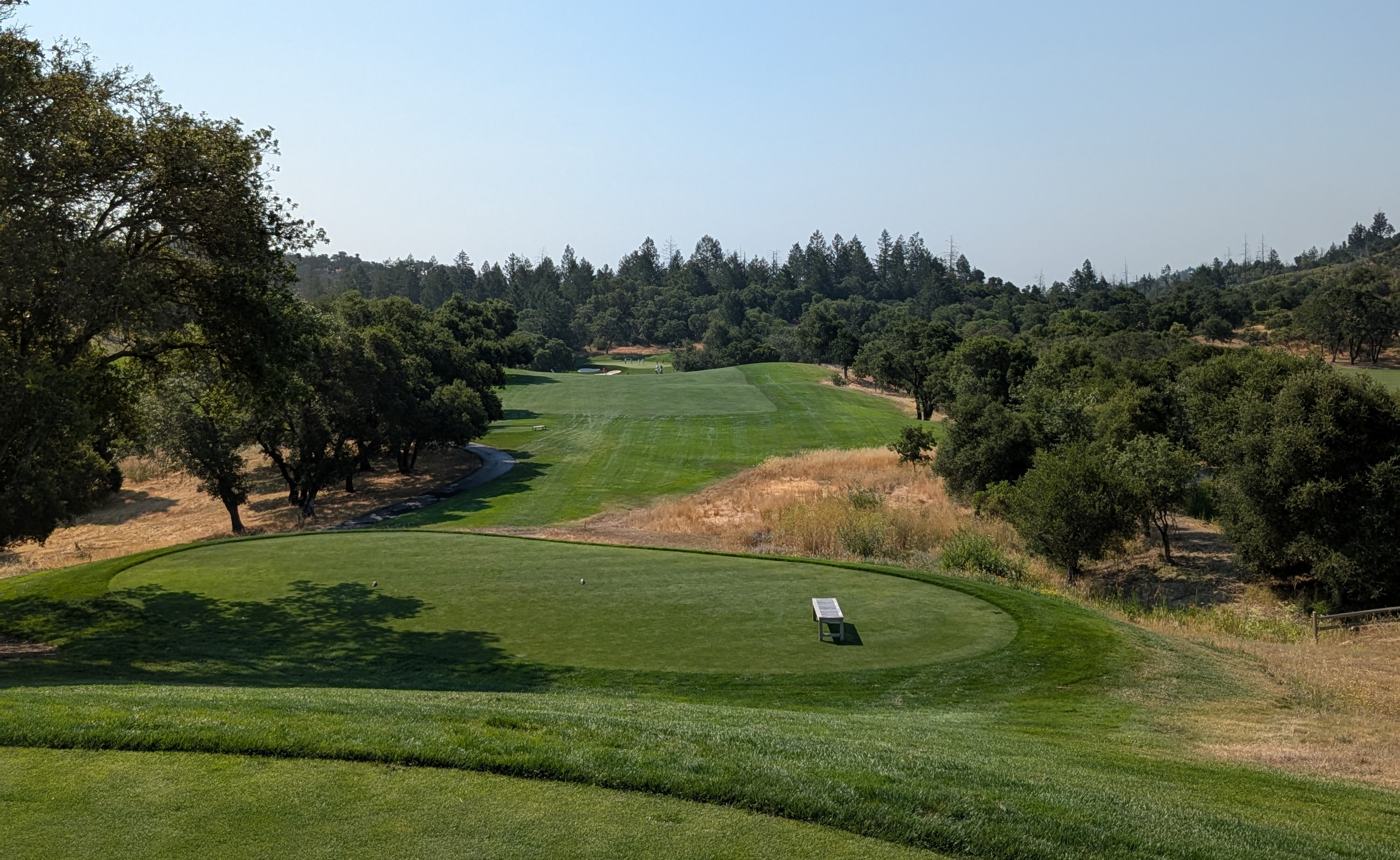 The first tee shot at Mayacama Golf Club