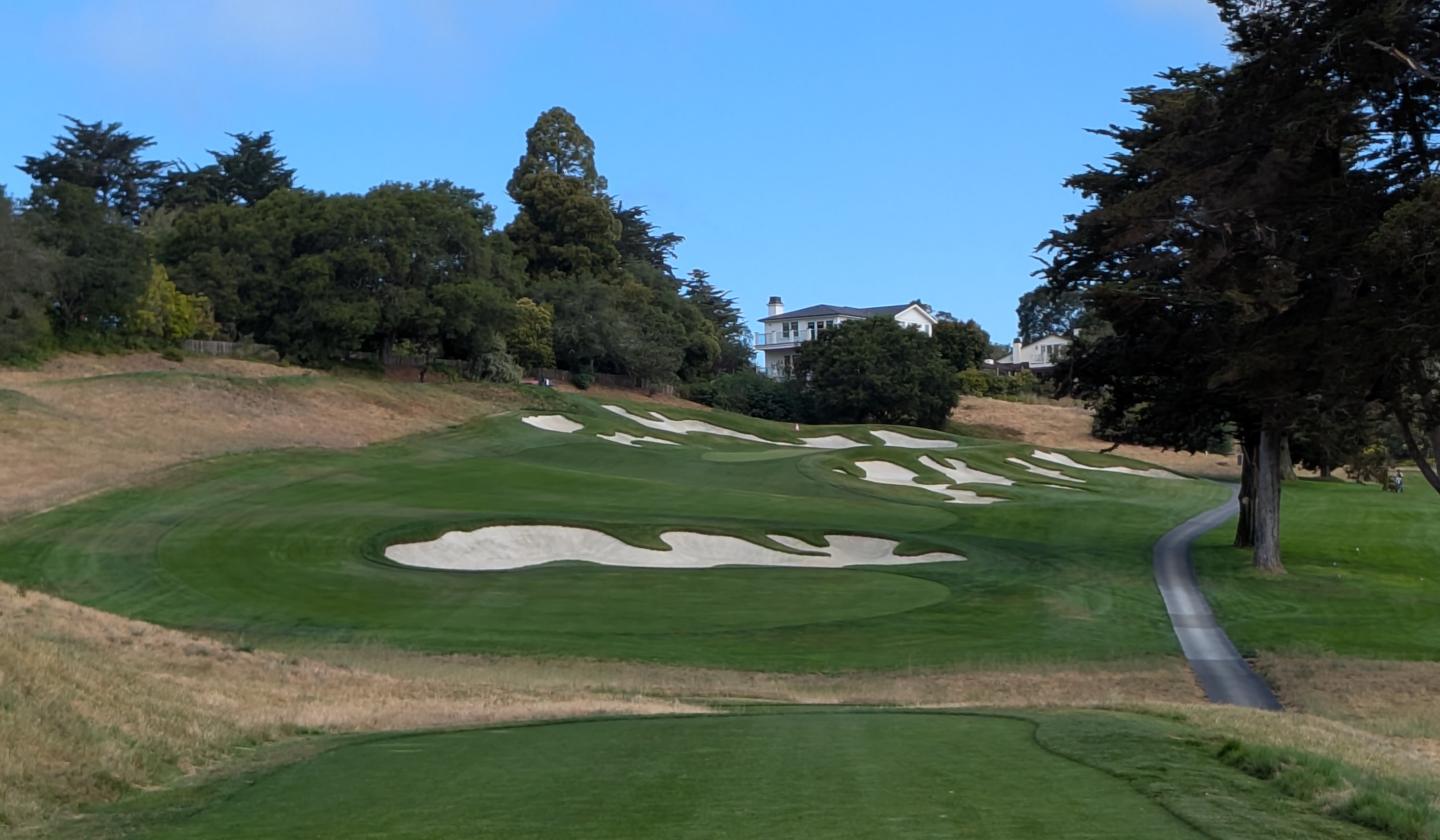 The third hole at Pasatiempo Golf Club