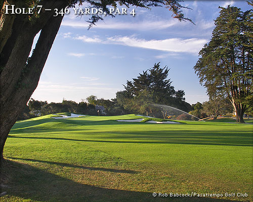 The seventh hole at Pasatiempo Golf Club, from the course's website